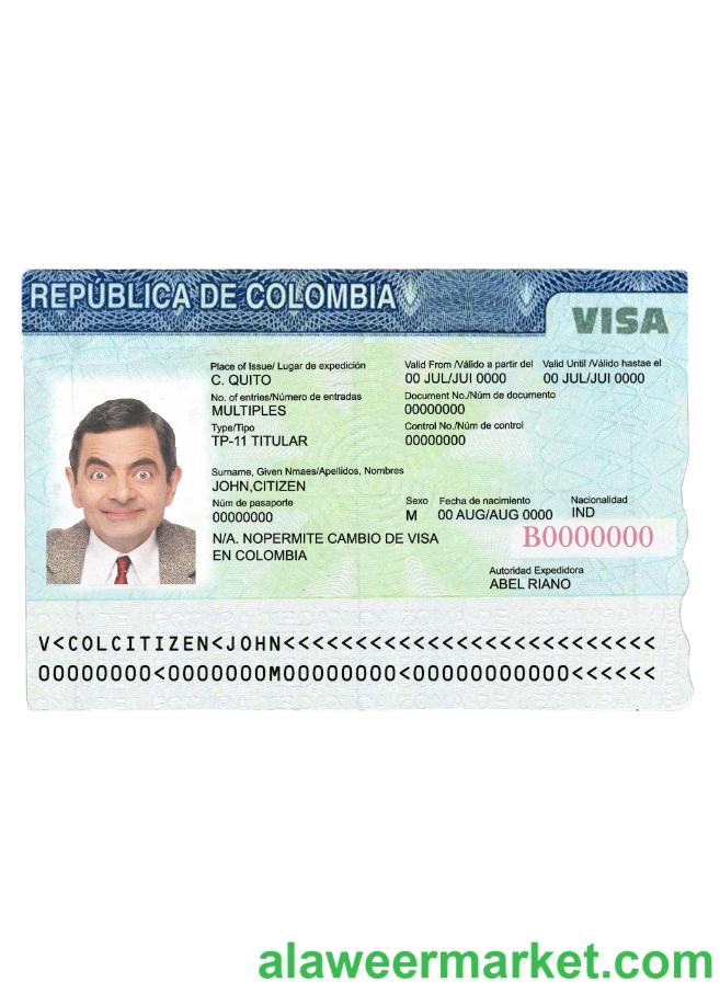 Colombia travel visa